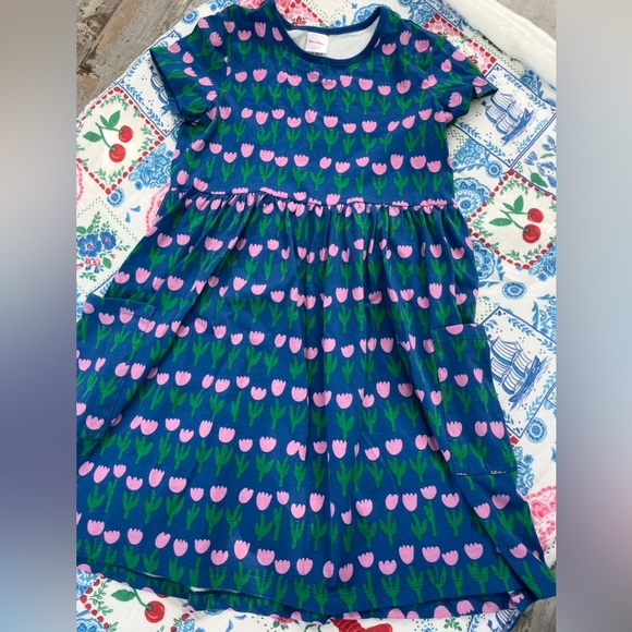 EUC Hanna Andersson Tulip Patterned Circle Dress - Picture 1 of 5